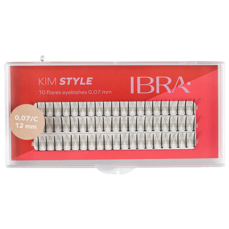 Kępki rzęs Kim Style 12mm IBRA Makeup