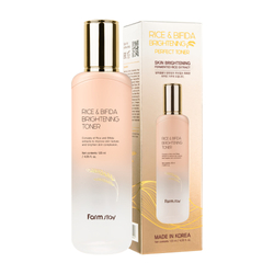 Farmstay Rice & Bifida Rozjaśniający tonik z ryżem i fermentami 120 ml