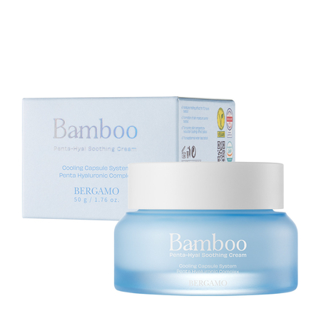 BERGAMO BAMBOO Intensywnie nawilżający krem chłodzący z bambusem i hialuronem, 50 g