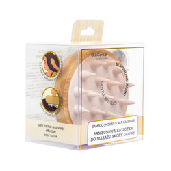 SKINCARE Bambusowa szczotka do masażu skóry głowy 1 szt.