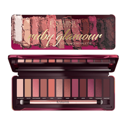 Eveline Ruby Glamour Paleta 12 cieni do powiek 12g