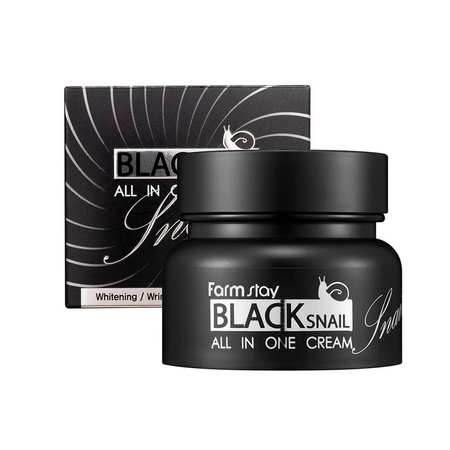  Farmstay Black Snail Krem do twarzy ze śluzem czarnego ślimaka All-in One 50g