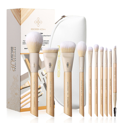 Eigshow Beauty Zestaw 10 pędzli do makijażu seria Origin Burlywood