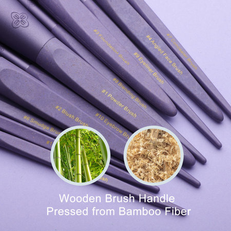 Eigshow Beauty EcoPro Bamboo Fiber 11 pędzli Sunset Mist Purple