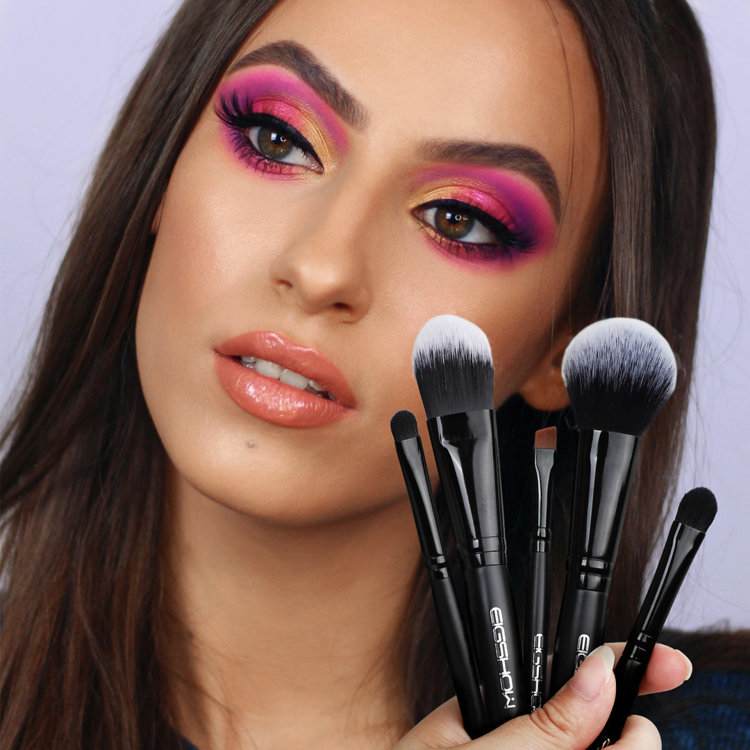 Zestaw pędzli Jade Series-5 sztuk Essential brush zestaw Black